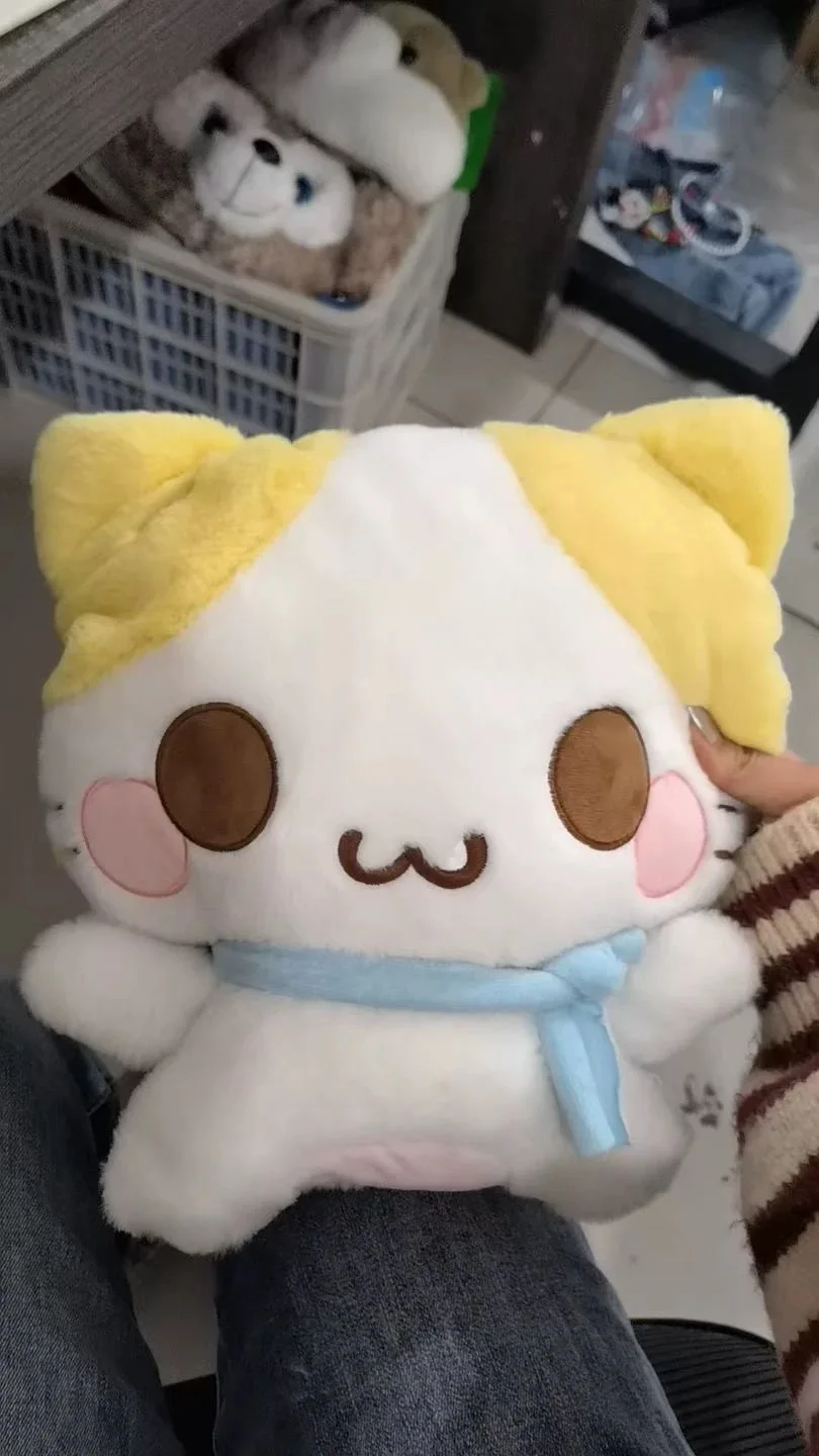 Écharpe mignonne en coton bonbon, sac de poupée chat doux et mignon, sac de poupée de dessin animé, sac à dos en peluche, cadeau d'anniversaire pour étudiant