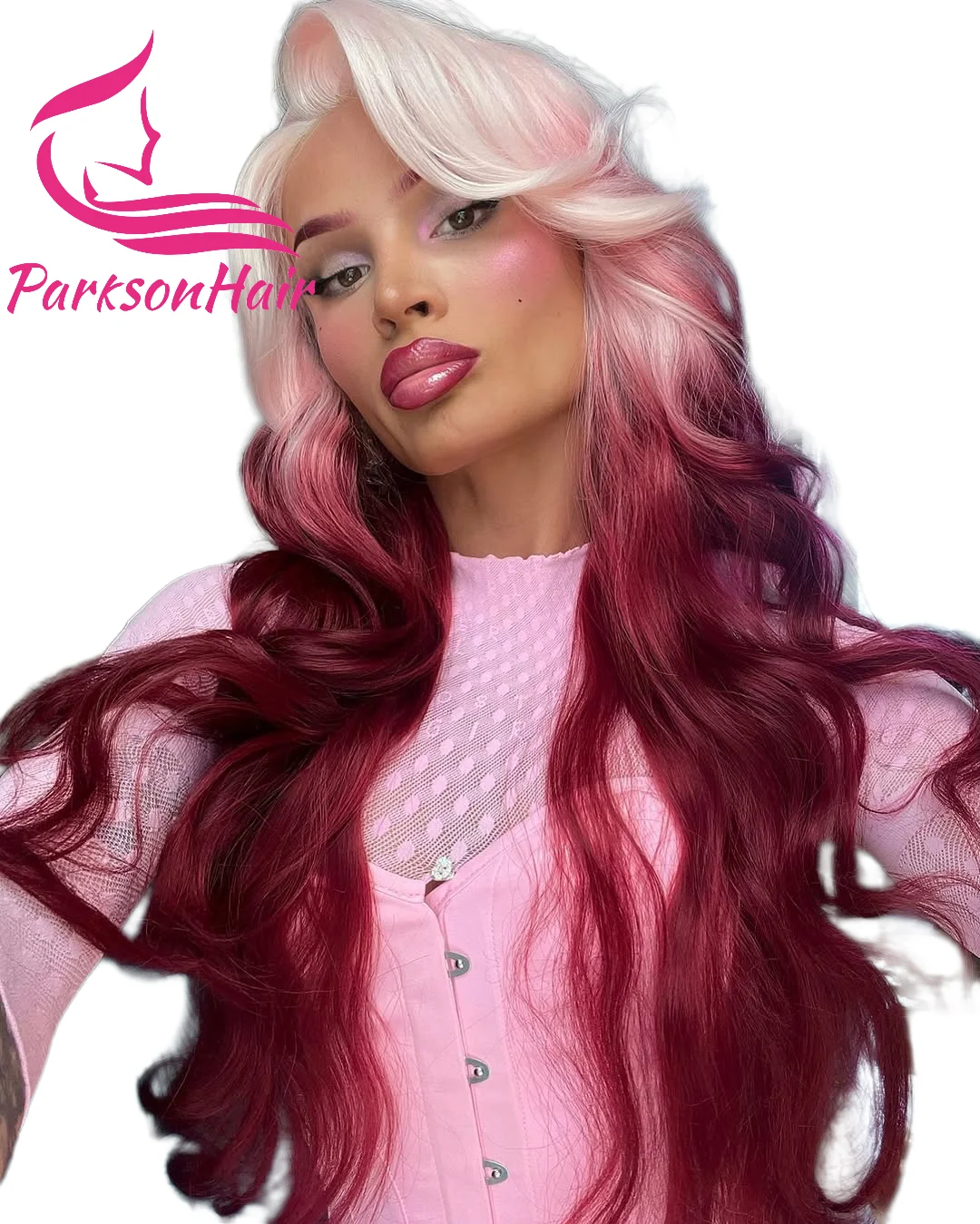 

Ombre #60/99J Burgundy 13x4 Lace Front Human Hair Wig Body Wave Pre Plucked 13x6 Lace Frontal Wigs For Women 100% Human Hair