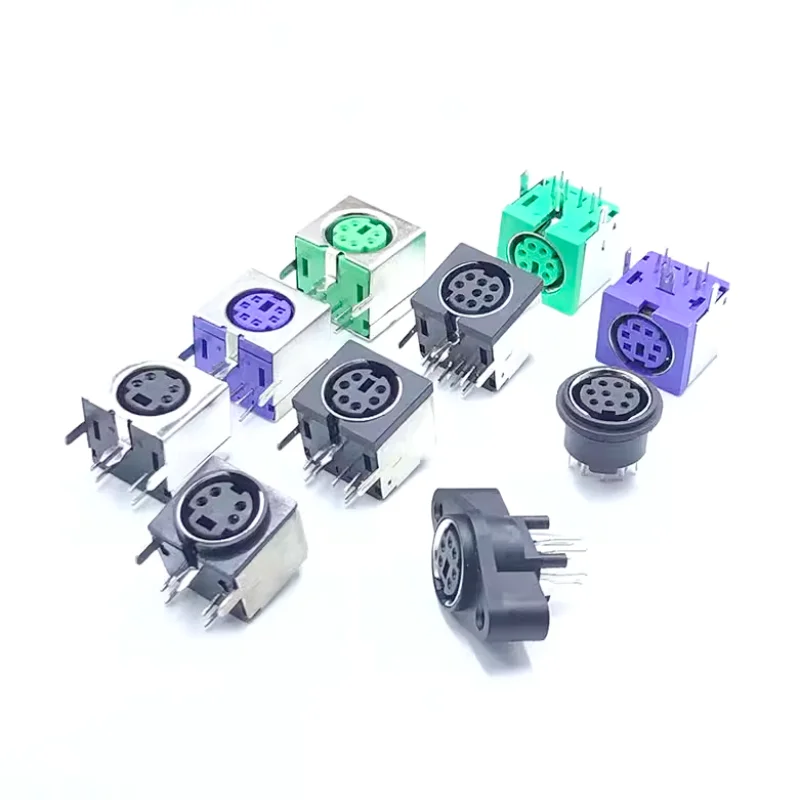 10PCS Purple Green Black Mouse Socket 6-Inch Connector