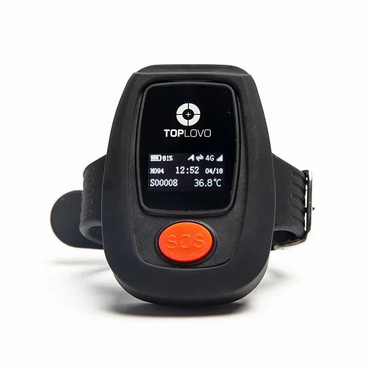 new waterproof temperature monitoring SOS bracelet 4g gps 4G lte elderly smart watch