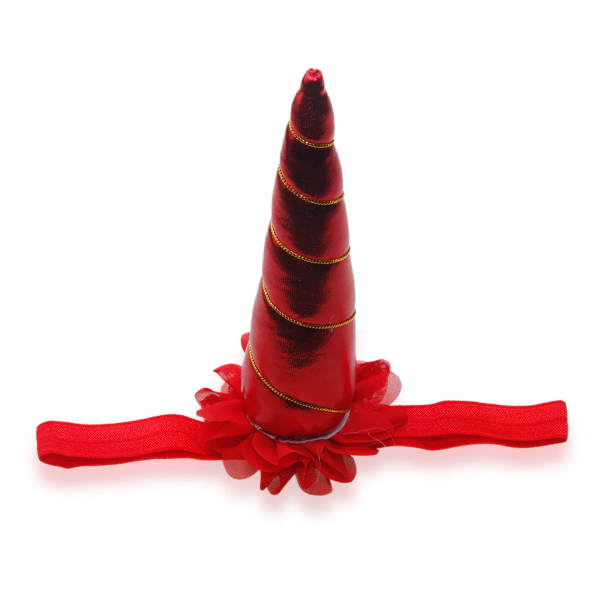 

8 шт. детская повязка на голову с рогом единорога и цветком на резинке, разноцветная удобная детская повязка на день рождения, Рождество, аксессуар для косплея