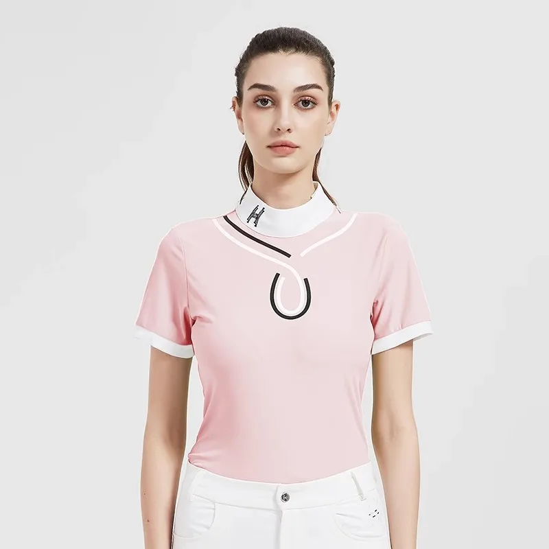 Hello Horse Equestrian Apparel - Women's Tops, Horse Riding Gear, Kids' Spring/autumn Riding Clothes, Equestrian T-shirts, Cycli