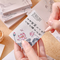 Memo Pad Chinese Style No-sticky Note Decal Scrapbooking DIY Notepad Diary Stationery Office School Supplies