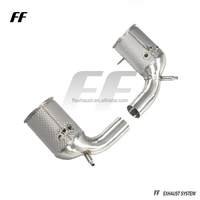 Performance Exhaust Downpipes for Porsche 911 992 Carrera Targa 3.0T With OPF Drain Pipe Header Exhaust Pipe