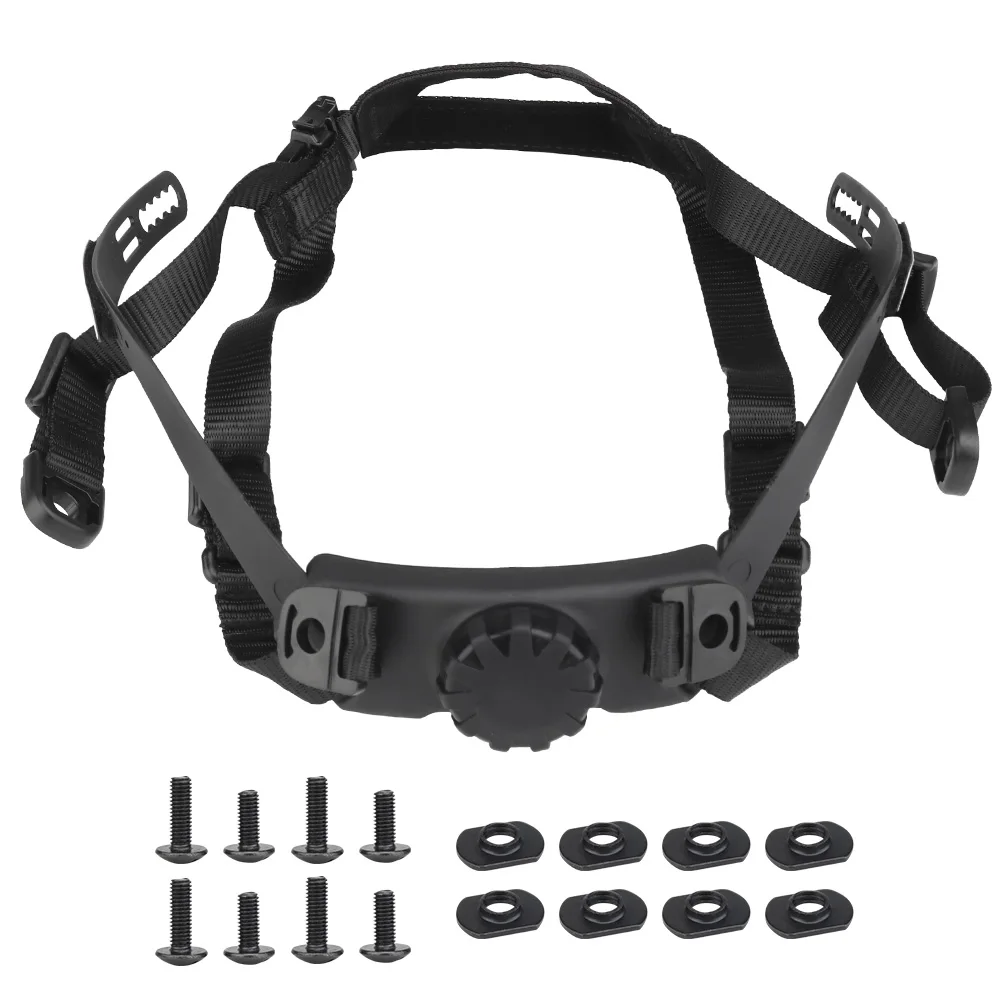 Wosport FAST High Cut Helmet Chin Strap, Rotary Adjustment, Adjustable Retention System for Outdoor Training and Airsoft Hobby