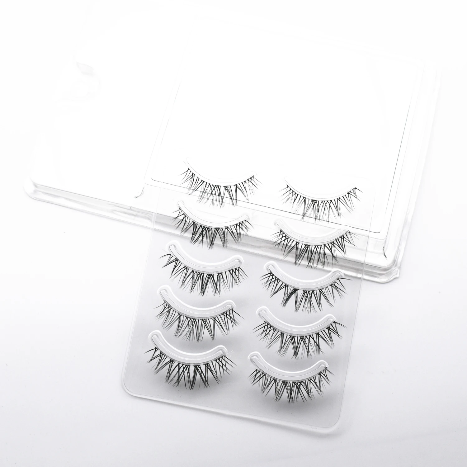 5คู่ขนตา Multipack Faux Cils แต่งหน้าขนตาปลอมธรรมชาติยาวเกาหลีแต่งหน้าขนตาปลอม Soft Fake Eyelash Lash Extension