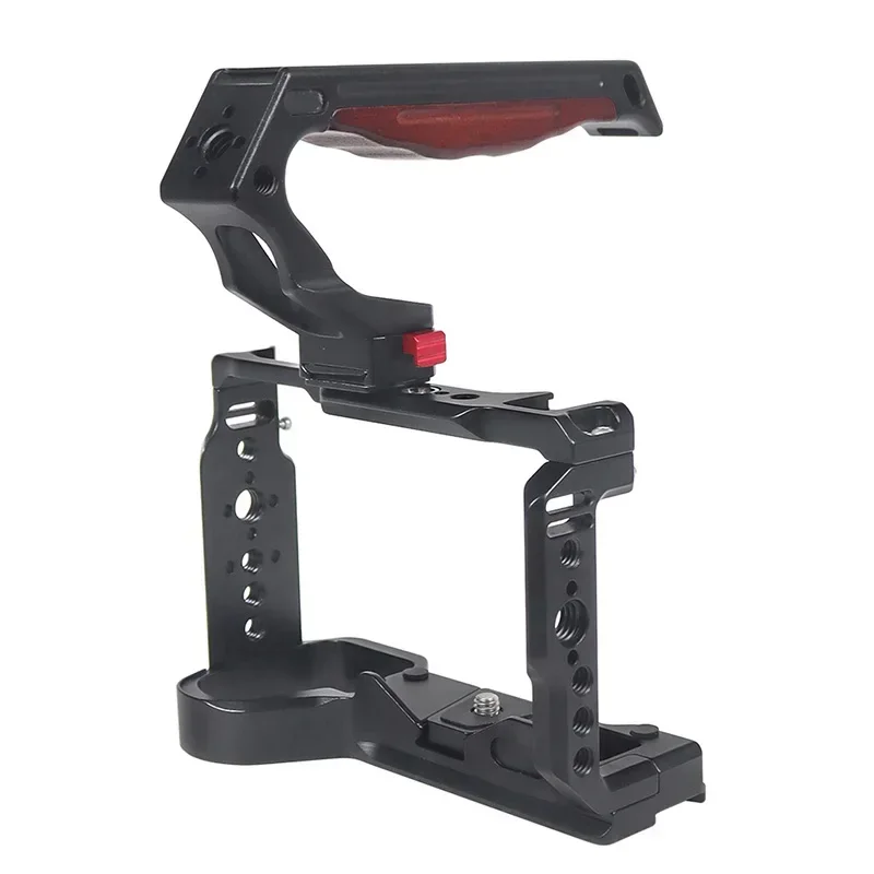 A6700 Клетка для камеры, стабилизатор, алюминиевая установка для Sony DSLR, быстроразъемный кронштейн для штатива ARCA, холодный башмак, крепление 1/4 3/8, комплект для видеоблогов