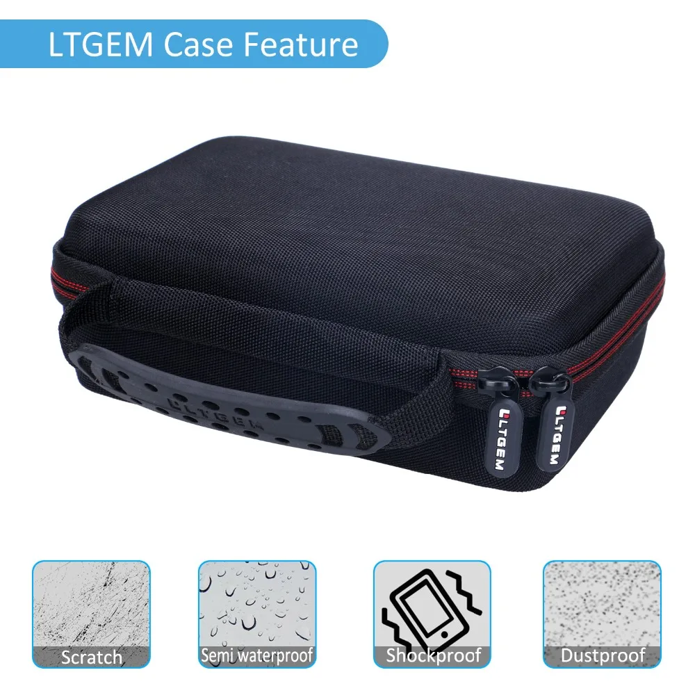 LTGEM EVA Hard Travel Case for Focusrite Scarlett Solo 2i2 (2nd Gen) USB Audio Interface