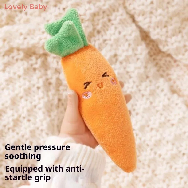 1/2 個ベビーなだめるおもちゃぬいぐるみフルーツ人形幼児抗驚愕睡眠補助保持リング新生児快適おもちゃ