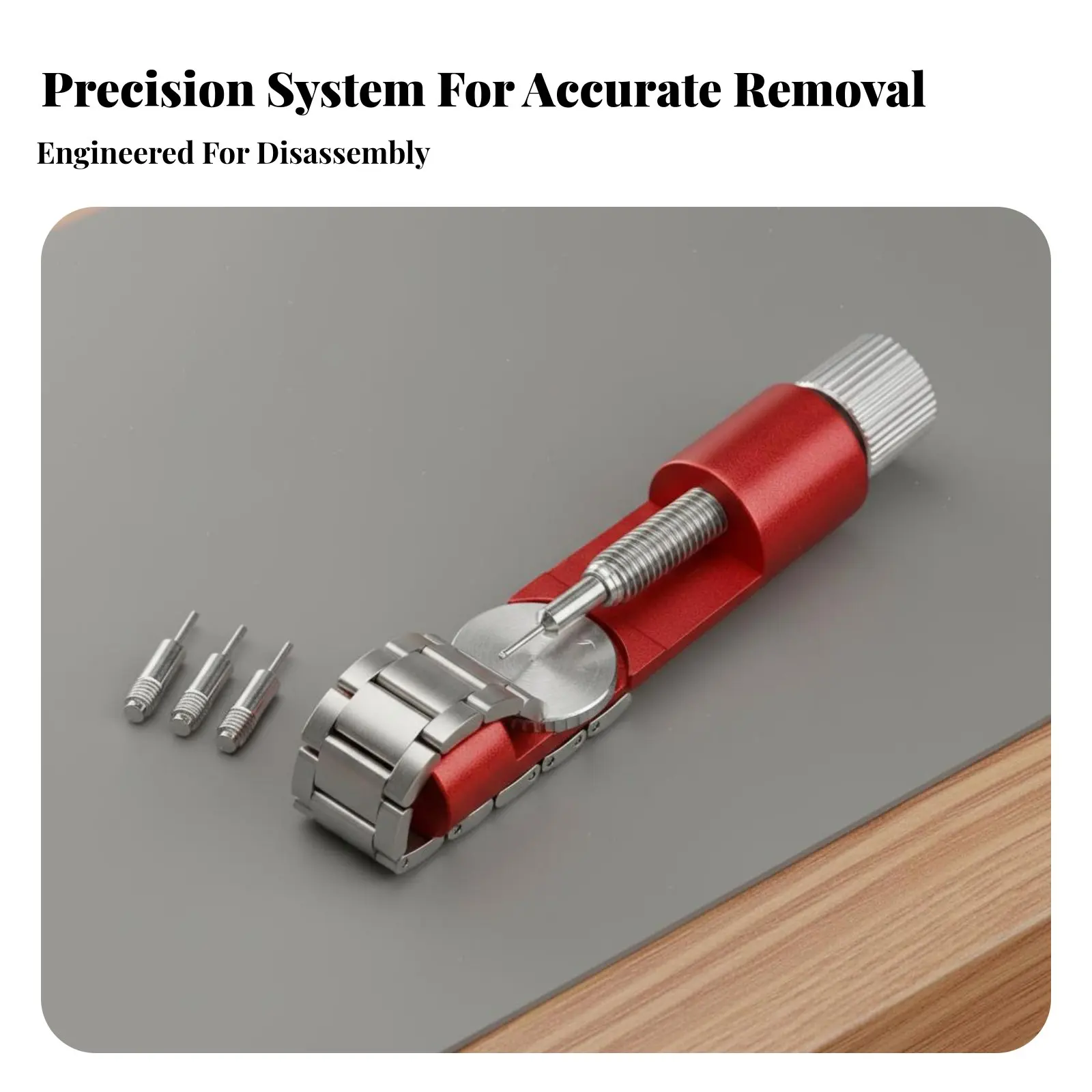 

Watch Band Adjustment Tool Adjustable Height Base Watch Band Sizing Tool Strap Pin Remover Set Sturdy for DIY Hobbyists