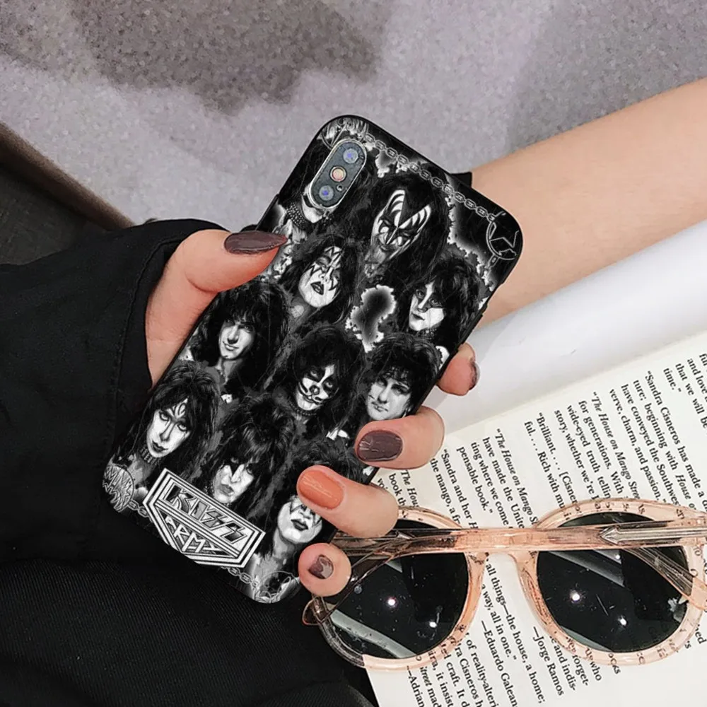 America Kiss Rock Band Phone Case For iPhone 15 14 11 12 13 Mini Pro XS Max Cover 6 7 8 Plus X XR SE 2020 Funda Shell