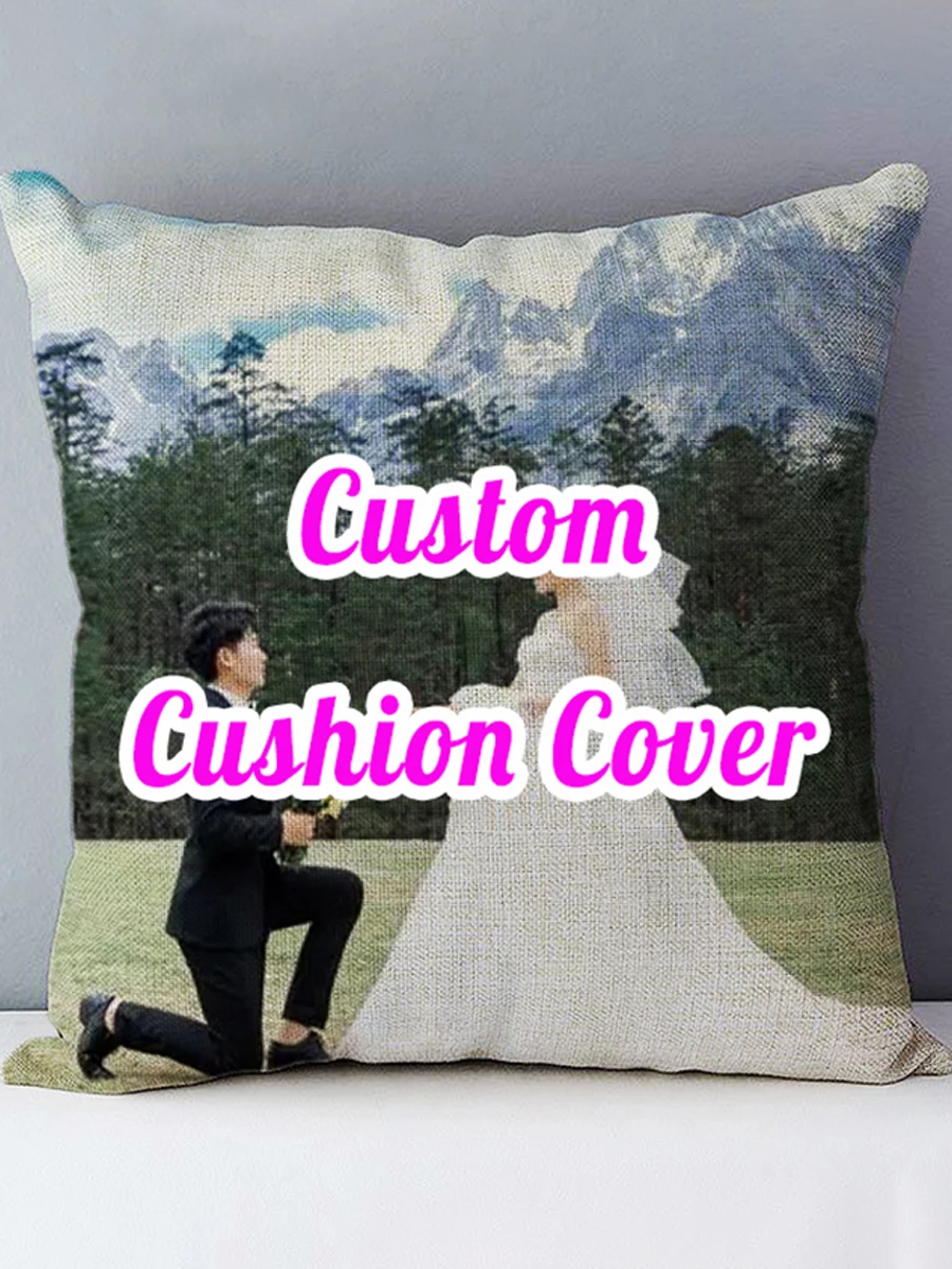 Peronalized your image here printed custom cushion cover Wedding gifts Pets Personal Photos home decorative pillow case 45x45cm