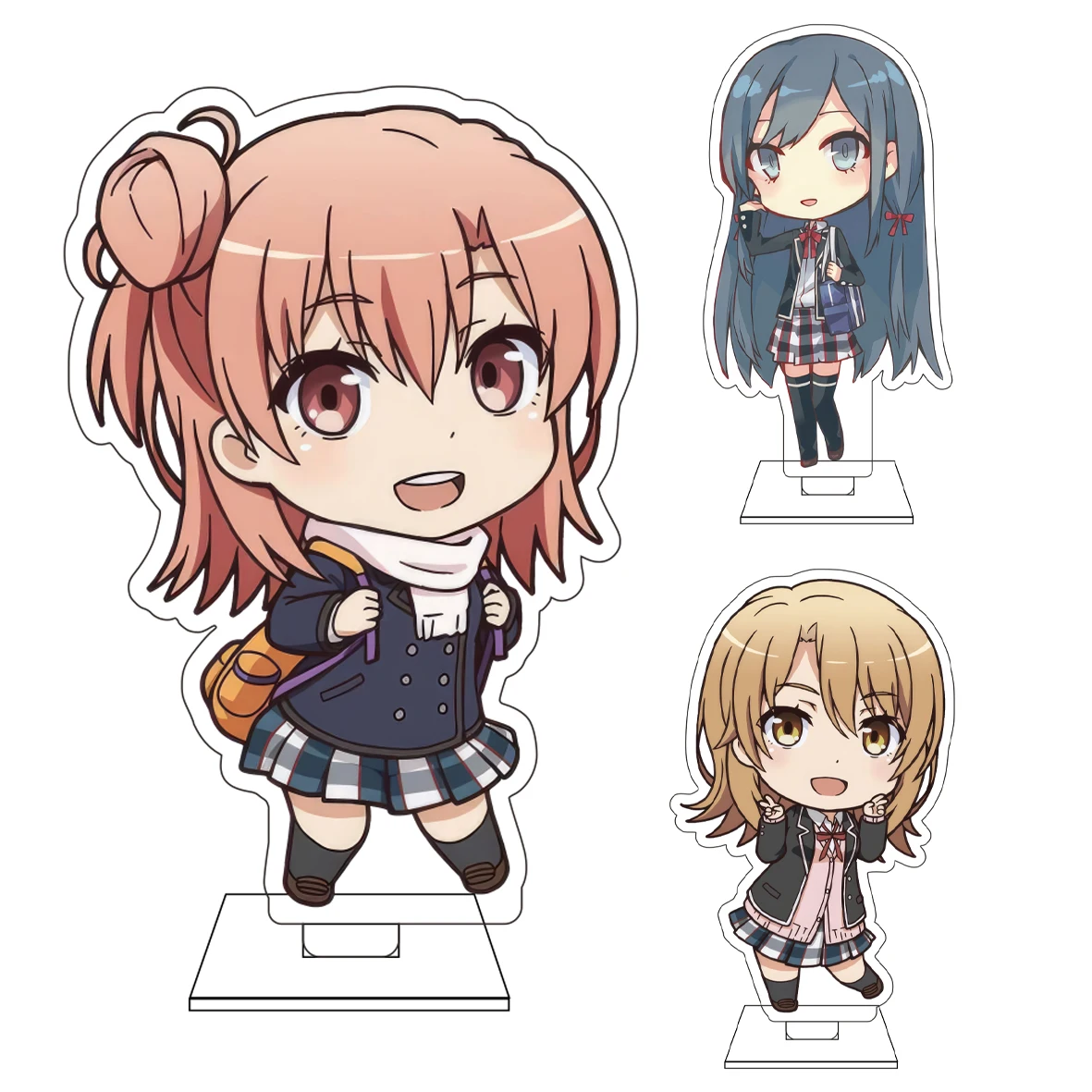 10CM Anime ‌ My Teen Romantic Comedy SNAFU Climax Cosplay Niedliche Acrylfigur Standplatte Yukinoshita Yukino Ornamente Geschenke