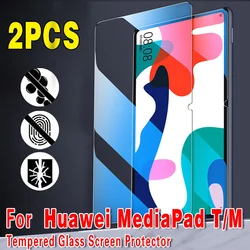 Protecteur d'écran pour tablette, 2 pièces, couverture complète en verre trempé pour Huawei MediaPad 10.4 Pro 10.8 T3 T5 T8 T10 T10S M5 M6 9H