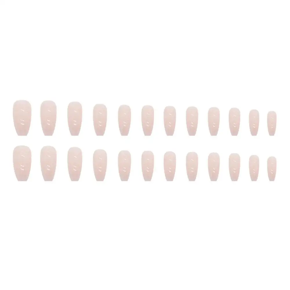 Handmade Press on Nails Super Shiny Powder Gradient Color False Nails Wearable Detchable Almond Fake Nail Tips for Girl T9J9