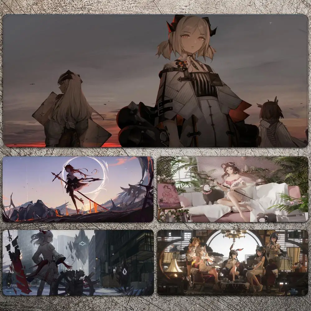 

Arknights Anime Girl Mousepad Large Gaming Mouse Pad LockEdge Thickened Computer Keyboard Table Desk Mat