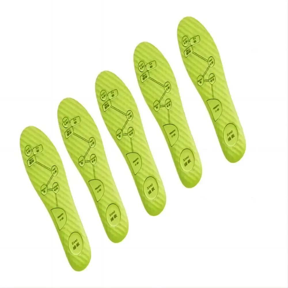 5 Pairs Of Wormwood Massage Insoles Anti-Odor Breathable Sweat-Absorbing Sports Shock-Absorbing Soft Sole Comfortable Insoles