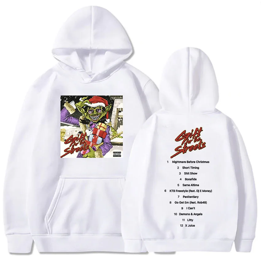 Kodak Black Gift for The Streets Album Hoodies Long Sleeve Winter Men/Women Sweatshirts Unisex Hip Hop Streetwear Print Clothing