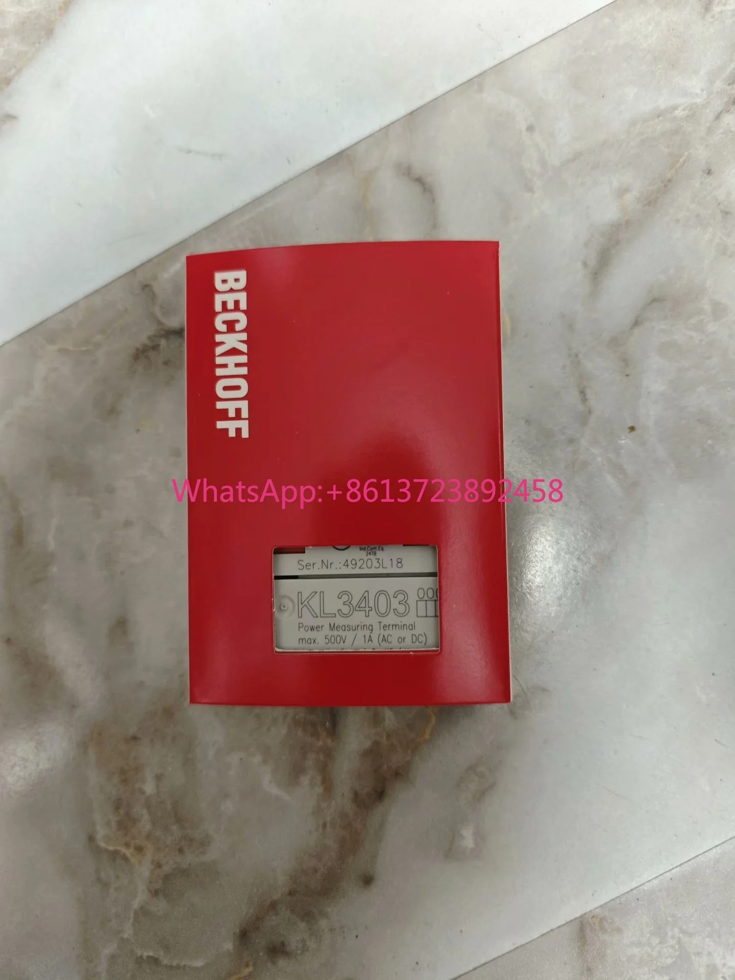 Beckhoff KL3403 module new, original German, power measurement end point, max 500V/1A (AC or DC)