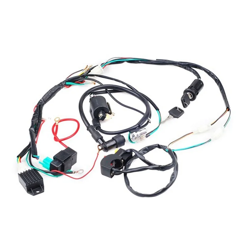 Kit bobina di accensione CDI cablaggio per veicolo quad elettrico ATV 50Cc 70Cc 90Cc 110Cc, circuito completo di accensione-X59A
