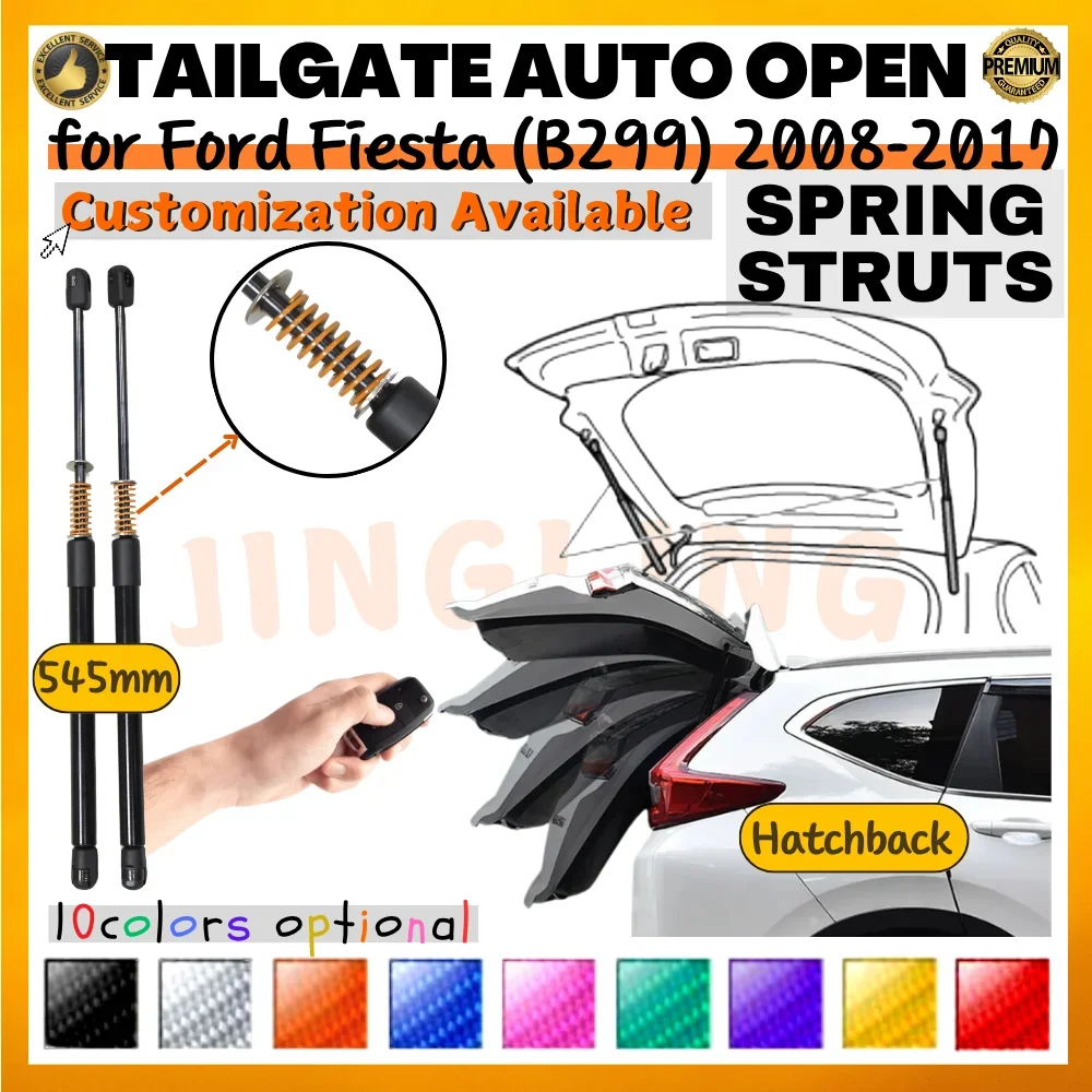 

Qty(2) Trunk Struts with Spring for Ford Fiesta (B299) Hatchback 2008-2017 545mm Rear Tailgate Boot Lift Supports Shock Absorber