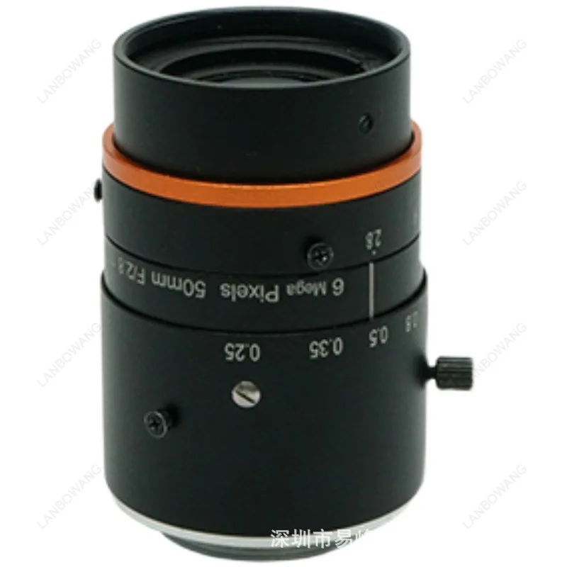 6MP FA Machine Vision Lens MVL‑HF0628M‑6MPE Manual Focus Adjustable Focal 06‑50Mm Industrial Objective Lens