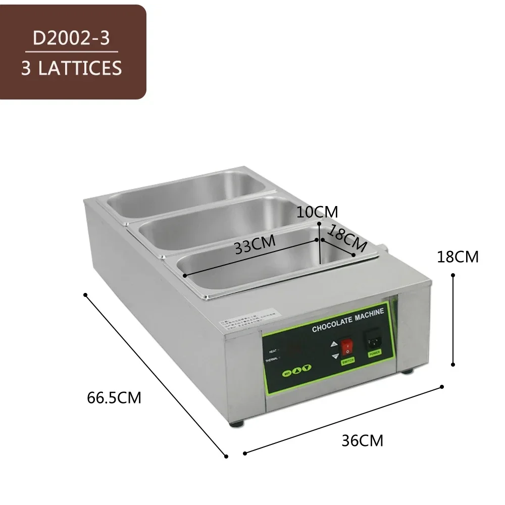 HomeWise Commercial Digital Display Electric Chocolate Melting Machine Furnace Tempering Machine Heating Stove 3/5/6 110V-220V