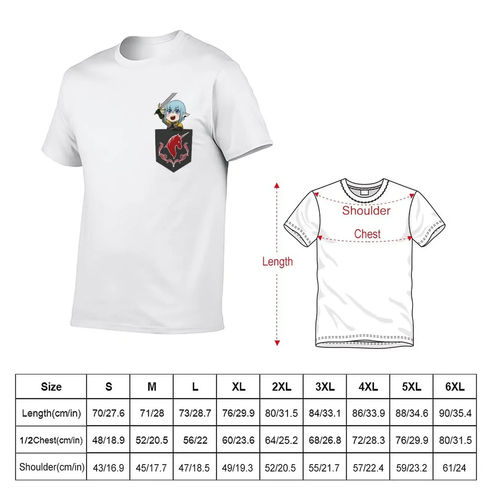 Pocket Haurchefant T-Shirt kawaii clothes sports fans vintage clothes mens t shirts