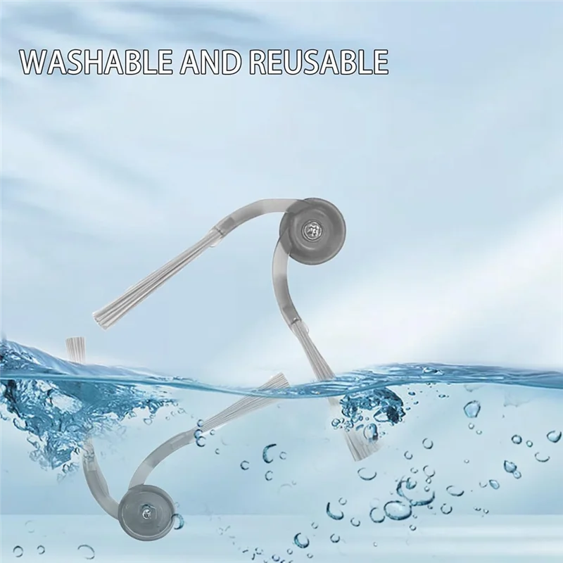 فرشاة جانبية ممتازة من SANQ لـ Roborock Saros 10R، Qrevo Curv، Edge، Curv S5X، Edge S5A، Saros 10 Robot Vacuum Cleaning