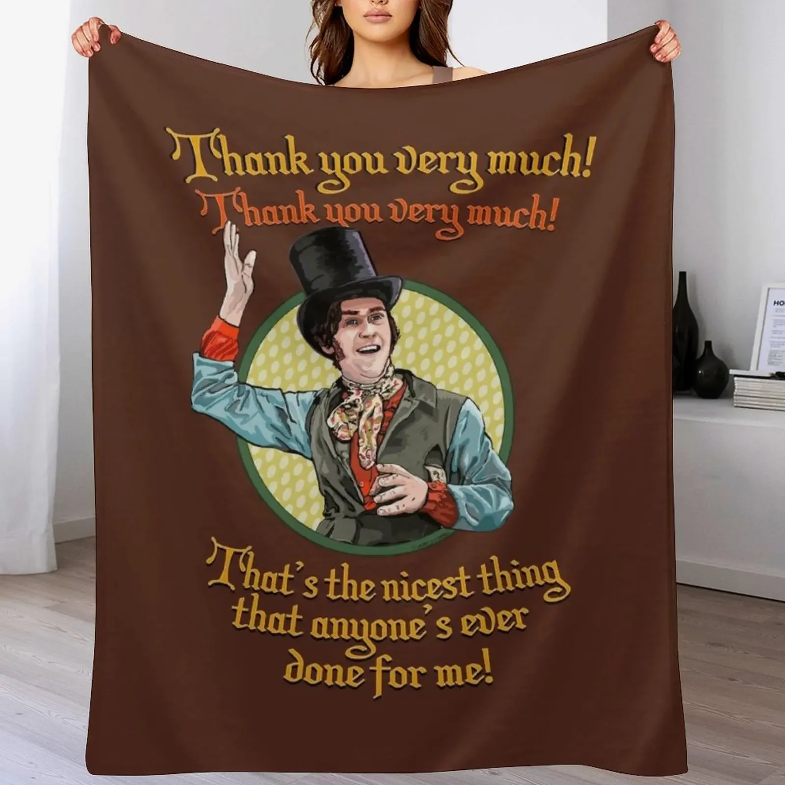 Tom Jenkins- Thank you Very Much Throw Blanket Kid'S Comforter Blankets