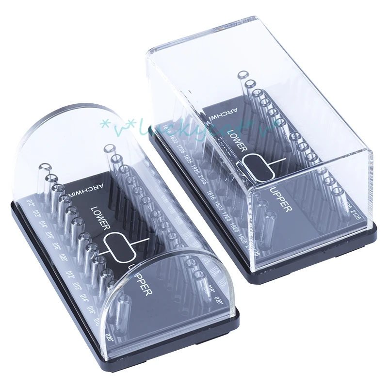 1PC Tandheelkundige Acryl Organizer Houder Voor Orthodontische Ronde/Rechthoekige Boog Draden Case