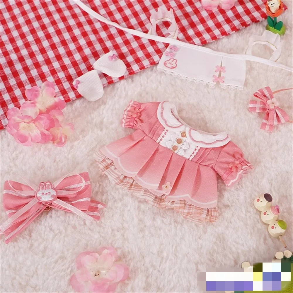 الأصلي لوليتا الوردي دعوى ل 20 سنتيمتر دمية لعبة الملابس زي تأثيري لطيف جميل الدعائم OM