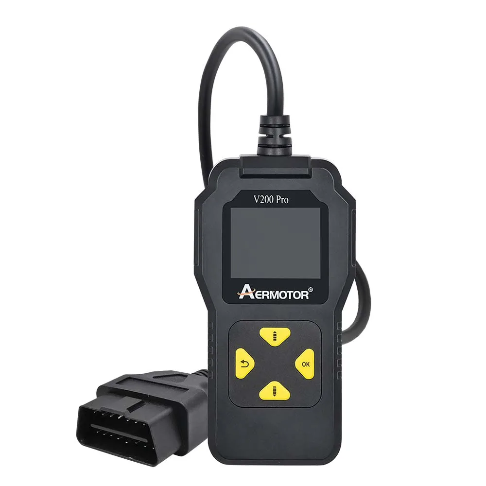 Aermotor  V200 Pro Fault Code Clear Car OBD 2 Scanner Universal OBD2 Code Reader Engine Battery O2 Sensor EVAP Tester Diagnostic