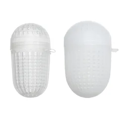 5Pcs Fishing Bait Cage Plastic Basket Feeder Holder Swim Feeder In-line Portable Tackle Fish Lure Cage Carp Accessories Tools