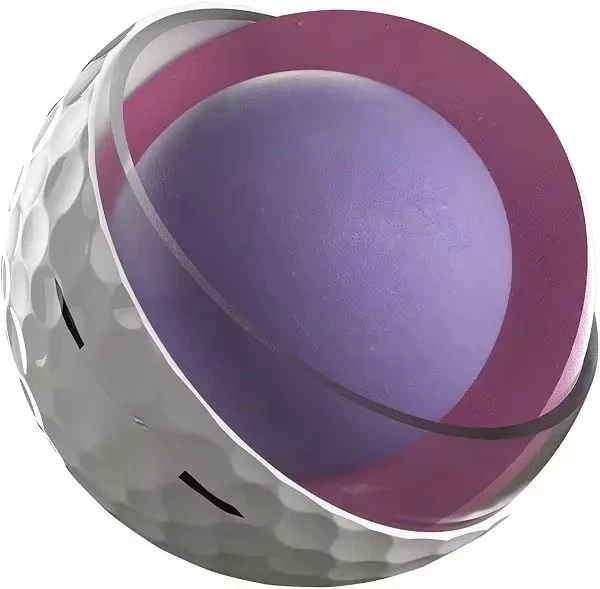 High elasticity custom color practice golf ball three-layer rubber core