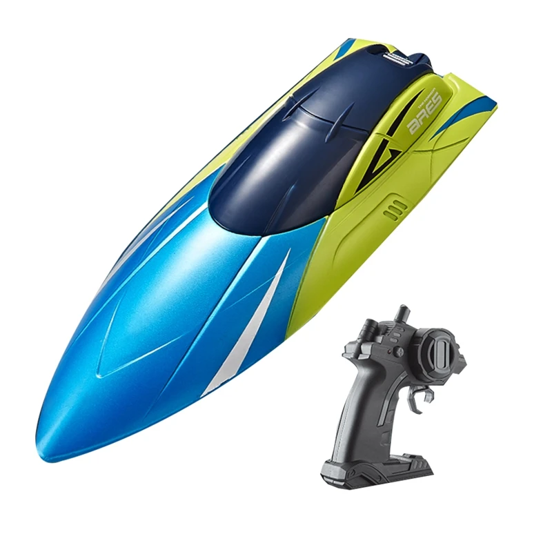 2.4G dubbele roermotor waterdicht hogesnelheidsboot speelgoed cadeau voor kinderen kinderen model speelgoed afstandsbediening schip duurzaam blauw