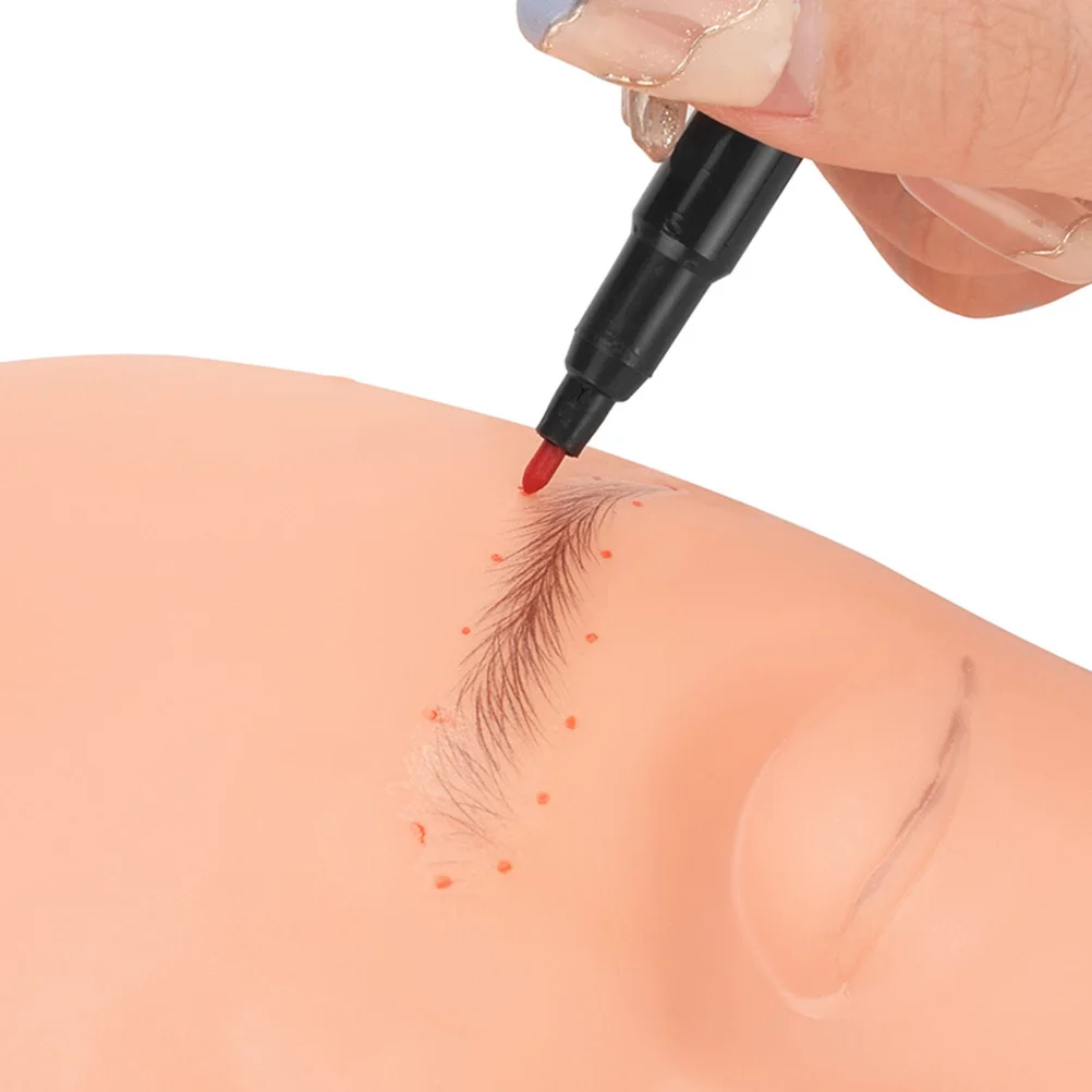 10 stuks huidtatoeëerpen oliegebaseerde precisiemarkering voor wenkbrauwmapping lippositionering artiesten