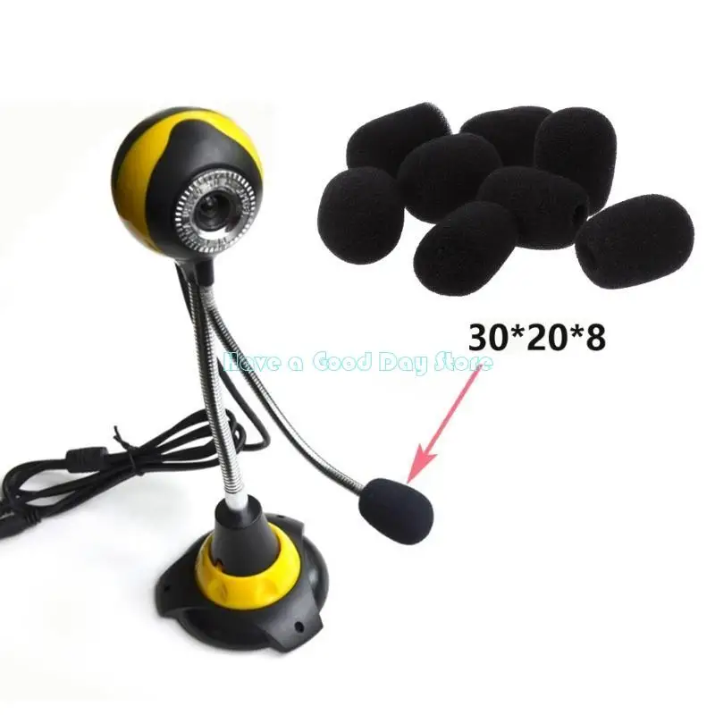 462D 8PCS nghe Lapel Foam Micro Windscreens Lavaliers Covors Phụ kiện mới