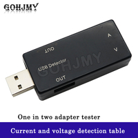 Performance testing of the dual USB current and voltage detection meter tester's one in two adapter power supply