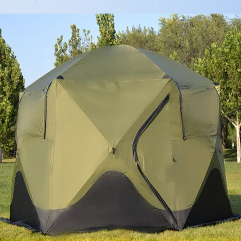 Large-space Automatic Hexagonal Tent Sun Protection Rainproofing One-touch Tent Nature Hike Beach Tents Camping Supplies