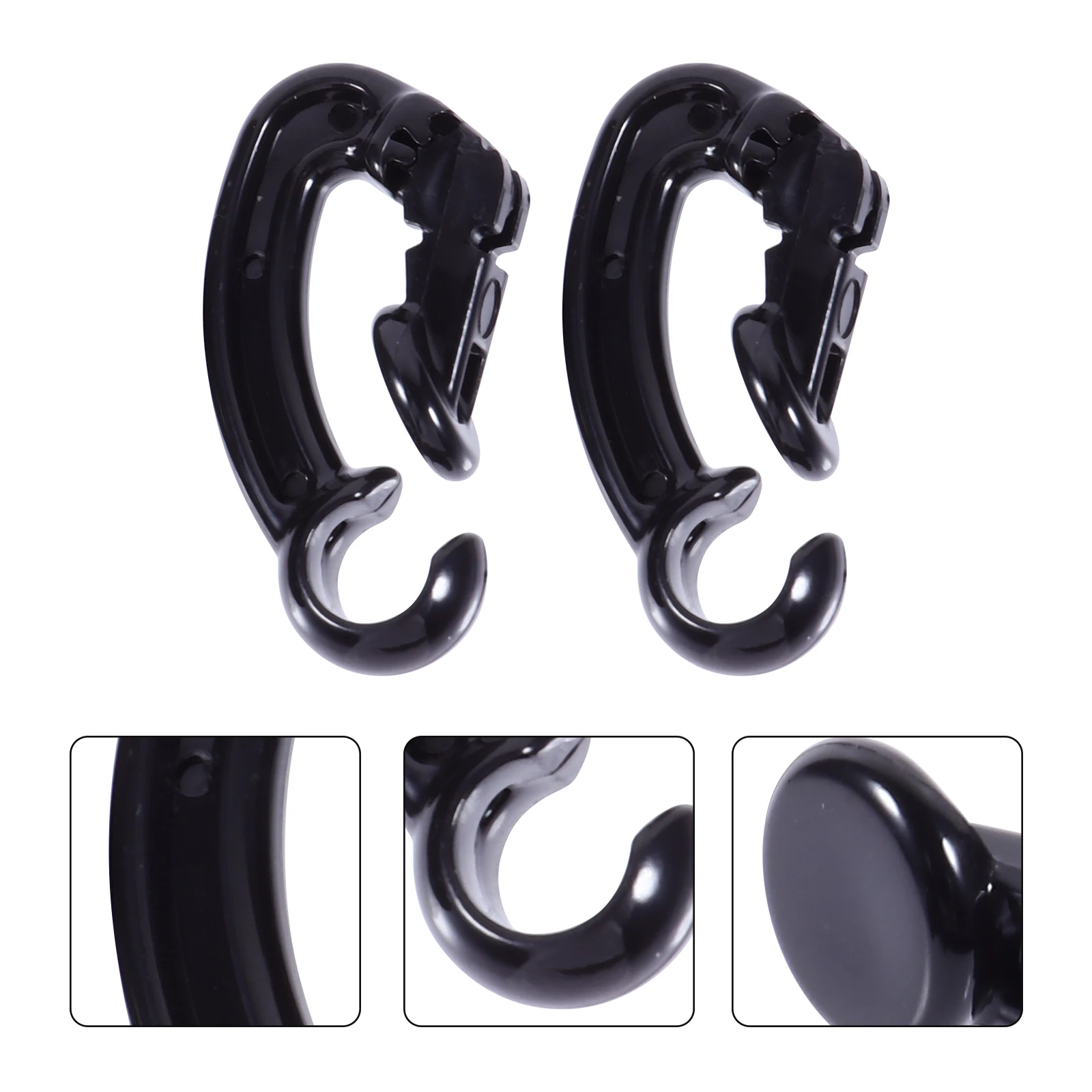 

2 Pcs Anti lost Earphone Clasps Wireless Earphone Holders Hooks Unique Ear Clip Design Easy Use Adjustable Thickness Multiple