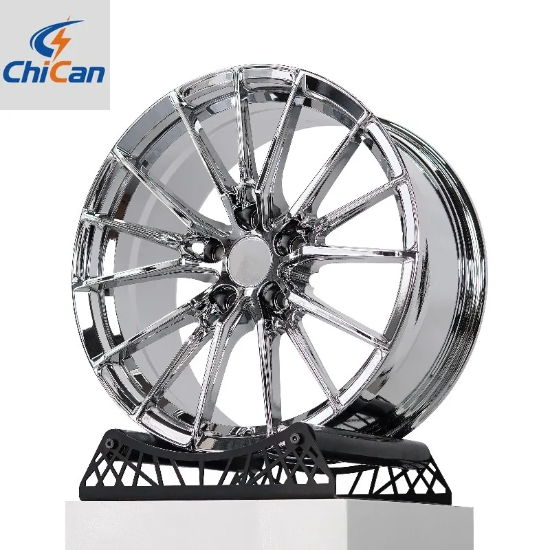 

【2026】Колёсные диски Chican Custom Forged CF4 с тройным хромированием из сплава T6061, 5x114.3, 5x120, 18-24 дюйма, для Mercedes-Benz и BMW
