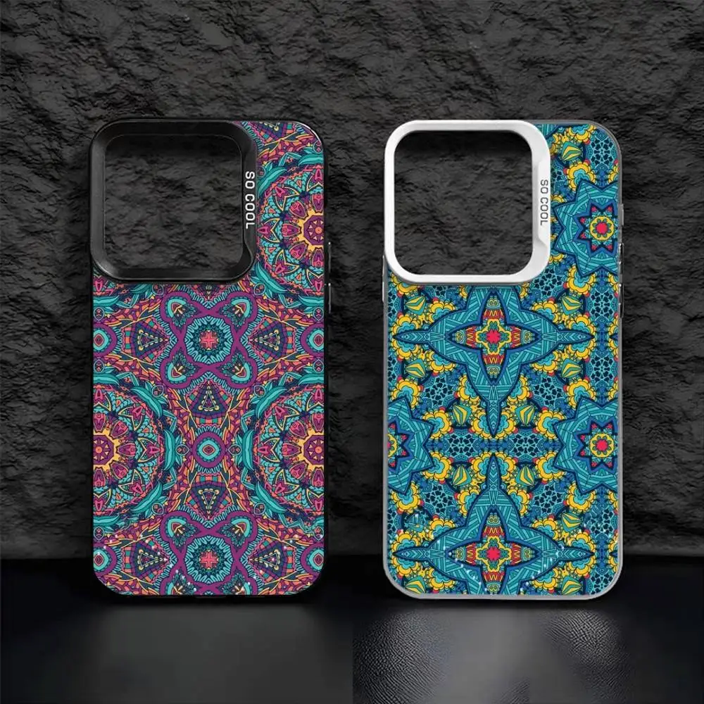 

C-Colorful R-Retro Pictures Phone Case For iPhone17, 16,15,14,13,12 Pro Max Black Candy Matte Shockproof Cover