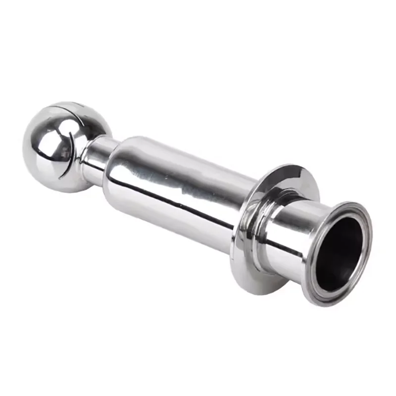 304/316 Stainless Steel Double Clamp Tank Washing Ball, Quick Fit Rotary Spray Cleaning Nozzle