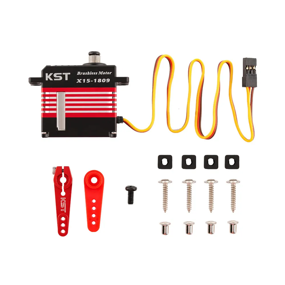 KST X15-1809 V8.0 24Kgf.cm 0.07sec Brushless HV Mini Swash Plate Cyclic Servo For RC Helicopters