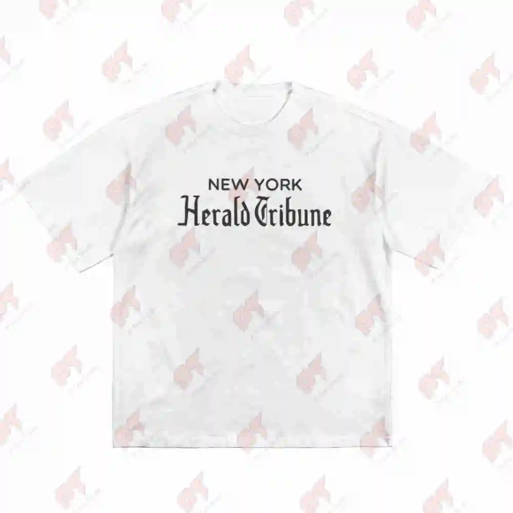 Herald Tribune Breathless Short Sleeve Tee 100% Cotton T-Shirt