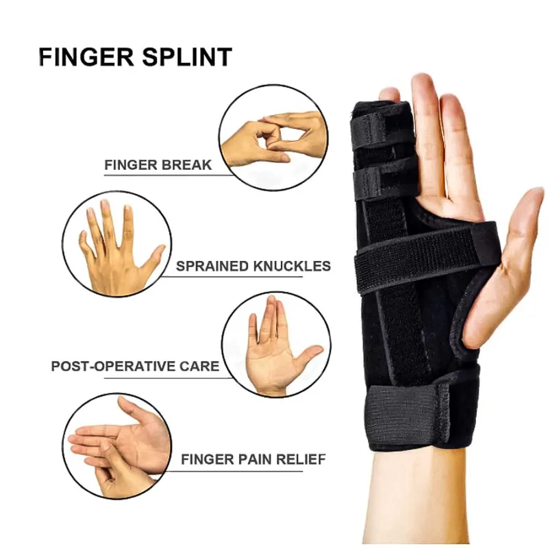 1Pc Finger Splint Hand Brace Pinky Finger Splint For Boxer Fractures Broken Ring Little Finger Cast Trigger Finger Immobilizer