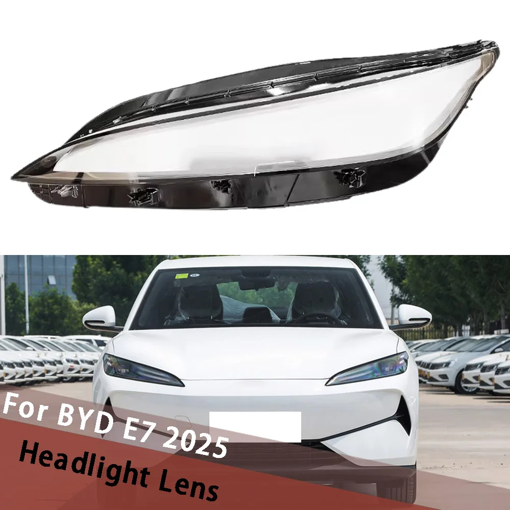 

For BYD E7 2025 Replace Original Headlamp Cover Head Lamp Lampshade Headlight Housisng Front Transparent Shade Shell Plexiglass
