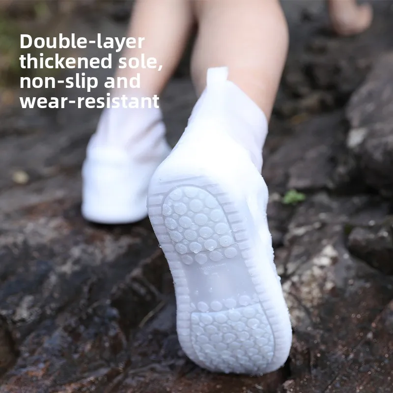 thickened-double-layer-waterproof-non-slip-long-tube-rain-boot-covers-women's-fashionable-style-outdoor-wear-reusable-shoe-co