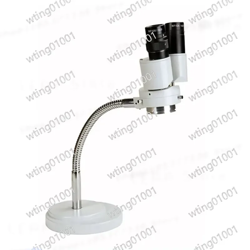 8X Stereo Microscope with LED Light Binocular Adjustable Hose for Soldering PCB Repair Tool for RX-6D